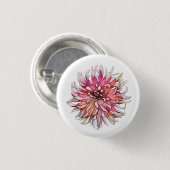 DALIA-BLOEM RONDE BUTTON 3,2 CM (Voorkant /achterkant)