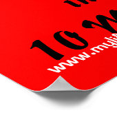 Daling 3 Sizesin 10 minuten, www.myreddingshasbeen Poster (Hoek)