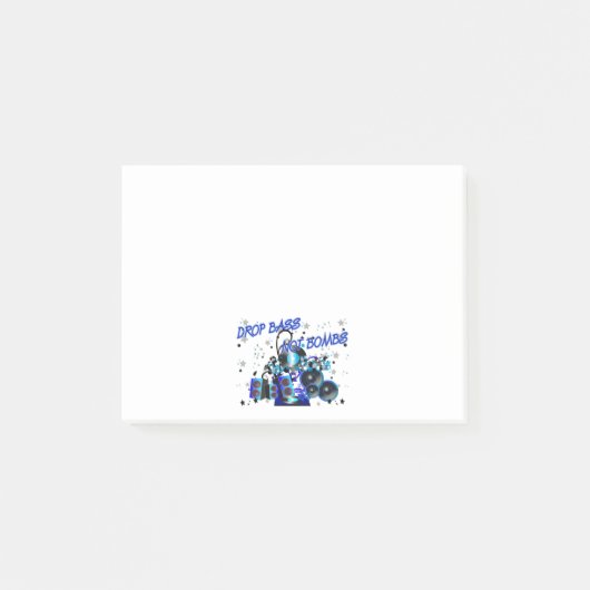 Daling Bass Not Bombs Sub vs Oorlog Post-it® Notes (Voorkant)