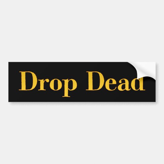 Daling-dood Bumpersticker (Voorkant)