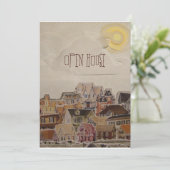 Daling van de opwarming van de collage - kaart (Staand voorkant)