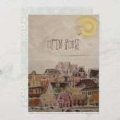 Daling van de opwarming van de collage - kaart (Voorkant / Achterkant)