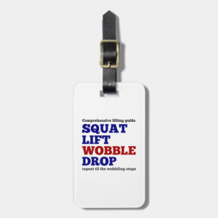 Daling van de troebel van de vierkant lift. Gym mo Bagagelabel