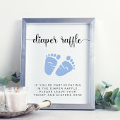 Daling van een luidere rotzooi met een blauw babyv poster