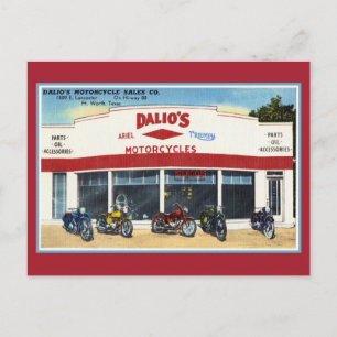 Dalio's Motorfietsen Fort Worth Briefkaart