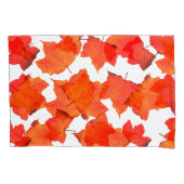 Dall Leaves Maple Tree Foliage Oranje White Kussensloop (Voorkant)