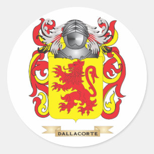 Dalla Corte Coat of arms Ronde Sticker