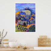 Dalla finestra della bibliotecca poster (Keuken)