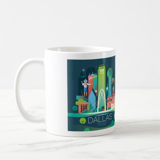 Dallas 11oz ou 15oz Mug (Gauche)