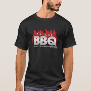 Dallas BBQ Mannen Basic Dark T-Shirt