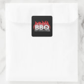 Dallas BBQ Square Stickers (Tas)