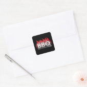 Dallas BBQ Square Stickers (Envelop)