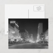 Dallas bij nacht 1942 briefkaart (Voorkant / Achterkant)