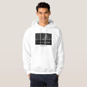 Dallas Bridge Uitzicht Grayscale Hoodie (Voorkant volledig)