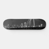 Dallas Bridge Uitzicht Grayscale Skateboard (Horizontaal)