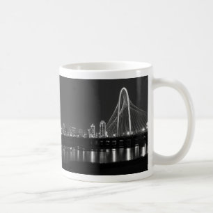 Dallas Bridge View Grayscale Coffee Mug