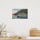 Dallas City Steamer op de Columbia Poster (Keuken)