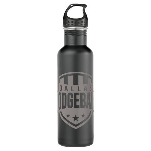 Dallas Dodgeball one-Color Logo Water Fles (Voorkant)