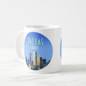 Dallas Downtown Texas Koffiemok (Voorkant links)
