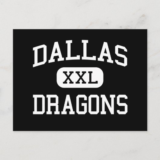 Dallas - Dragons - High School - Dallas Oregon Briefkaart (Voorkant)