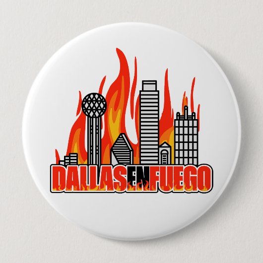 Dallas en Fuego Button (Voorkant)