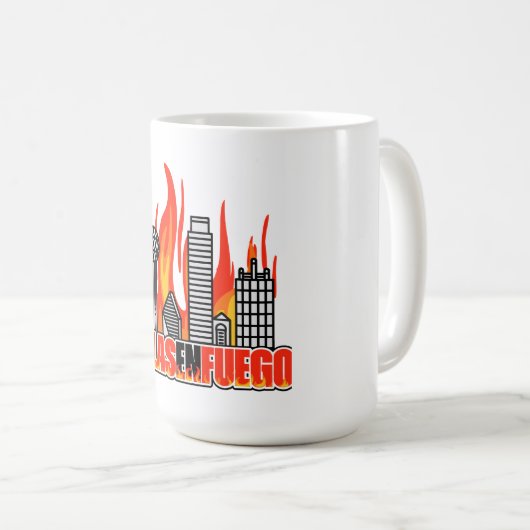 Dallas En Fuego Mug (Devant droit)