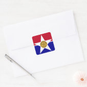 Dallas Flag Vierkante Sticker (Envelop)