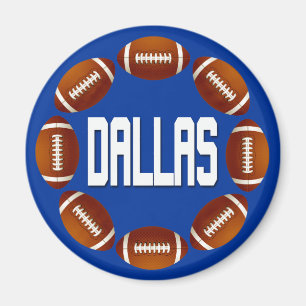 DALLAS FOOTBALL CIRCLE MAGNEET