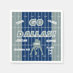 Dallas Football Family Paper Napkin Servet