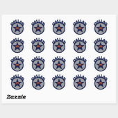 DALLAS-FOOTBALL RONDE STICKER (Vel)