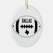 Dallas Football Theme Keramisch Ornament (Rechts)
