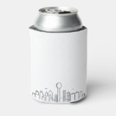 Dallas gestileerde skyline | Bruiloft Koelbox Blikjeskoeler (Blikje Achterkant)