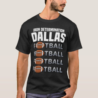 DALLAS IJZEREN VASTBERADENHEID - TEXAS FOOTBALL T-SHIRT