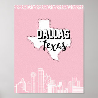 Dallas  in roze poster