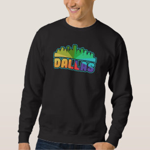 Dallas Kleurrijke Skyline Design voor trotse Dalla Trui