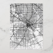 Dallas Love Locator | Bruiloft Bewaar de datum Folie Uitnodiging (Achterkant)