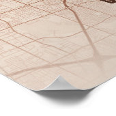 Dallas Map Print Copper Texas Poster Wall Art (Coin)