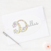 Dallas ou votre nom commençant par le étiquette D (Enveloppe)