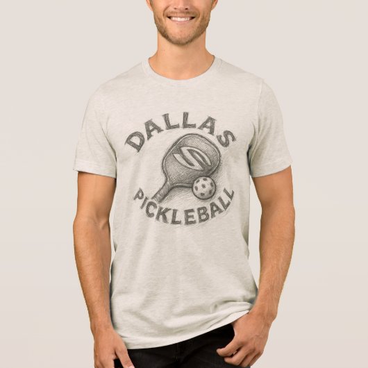 DALLAS PICKLEBALL II Tri-Blend SHIRT (Voorkant)