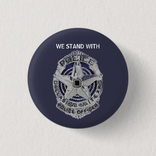 Dallas Politieagenten Memorial Button