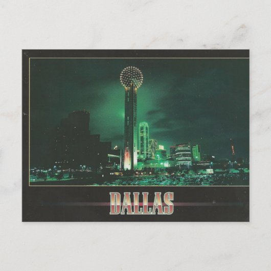 Dallas Reunion Tower Briefkaart (Voorkant)