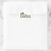 Dallas Ronde Sticker (Tas)