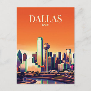 Dallas Silhouet USA Briefkaart