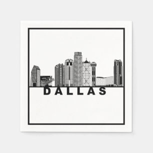 Dallas Silhouet van de Skyline Servet