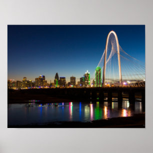 Dallas Silhouette Zonsopgang Poster
