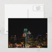 Dallas Skyline bij nacht Briefkaart (Voorkant / Achterkant)