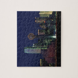 Dallas Skyline bij nacht Legpuzzel