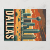 Dallas Skyline Briefkaart (Voorkant)