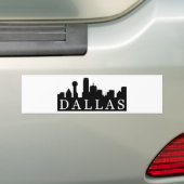 Dallas Skyline Bumpersticker (Op auto)