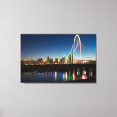 Dallas Skyline Dawn Canvas Afdruk (Voorkant)